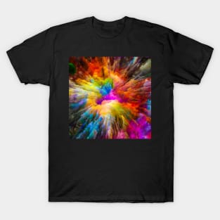 Fantasy Color explosion Powder Paint explodes. T-Shirt